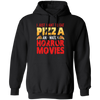 I Just Want To Eat Pizza And Watch Horror Movies, Horror Film, Halloween Party Pullover Hoodie