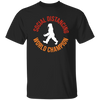 Bigfoot Gift, Social Distancing, World Champion, Retro Bigfoot Unisex T-Shirt