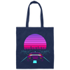 Auto 80s Gift Design Titled Retro Wave Sport Canvas Tote Bag