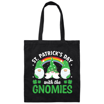 St Patrick's Day With The Gnomies, Patrick Gnome Canvas Tote Bag