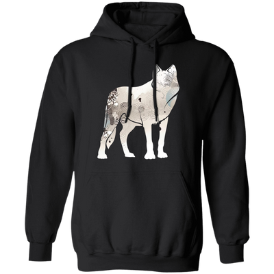 Fox Silhouette, Show Fox, Fox In Abstract, Animal Silhouette Pullover Hoodie