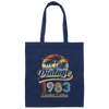 Retro 1983, Limited Edition, Birthday Gift, Hawaii Style Vintage Canvas Tote Bag