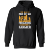 I'm A Proud Dad Of A Freaking Awesome Farmer, Farming Pullover Hoodie