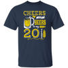 Cheers And Beers For 20th Birthday Gift Idea, Love 20th Birthday Unisex T-Shirt