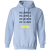 Binary Number, Number 0 And Number 1, Love Binary Pullover Hoodie