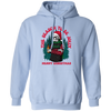 The Season To Be Jolly, Merry Christmas, Trendy Christmas, Skeleton Santa Pullover Hoodie