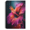 Hibiscus Flower With Water Drops, Fresh Hibiscus, Love Hibiscus Flower Canvas