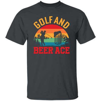 Golf And Beer Ace, Retro Golf, Golf With Beer Unisex T-Shirt