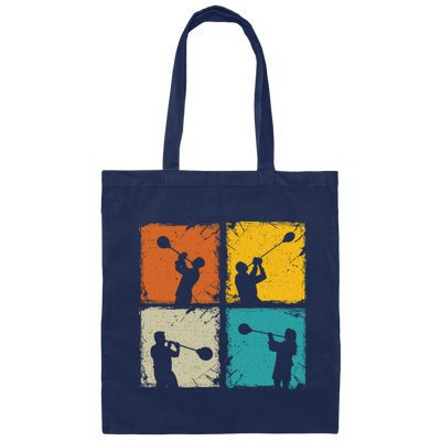 Retro Blowing Job, Glass Blowing, Squares Glassworking, Vintage Style Canvas Tote Bag