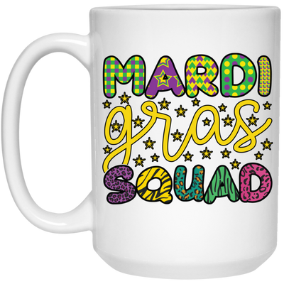 Mardi Gras Squad, Three Kings Day, Mardi Gras Festival White Mug