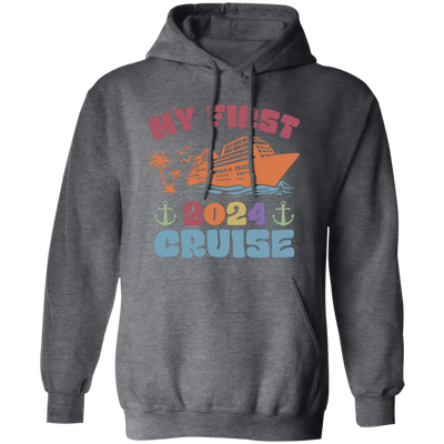 My First 2024 Cruise, Love Boat, Retro Cruise, 2024 Cruise Pullover Hoodie