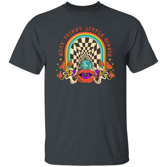 Stay Trippy Little Hippie, Groovy Hippie, Mushroom Unisex T-Shirt