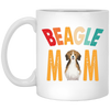 Beagle Mom, Retro Beagle, Beagle Dog Mom, Beagle Dog White Mug