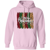 Plaid Pattern, Retro Christmas, Leopard Christmas, Merry Christmas, Trendy Christmas Pullover Hoodie