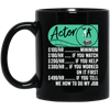 Actor Hourly Rate, Funny Actor, Best Of Actor Black Mug