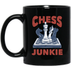 Chess Junkie, Chess, Chess Player, Chess Sport Black Mug