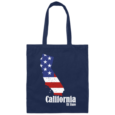 California 4th Of July Gift, California Is My Home, US State Gift Canvas Tote Bag