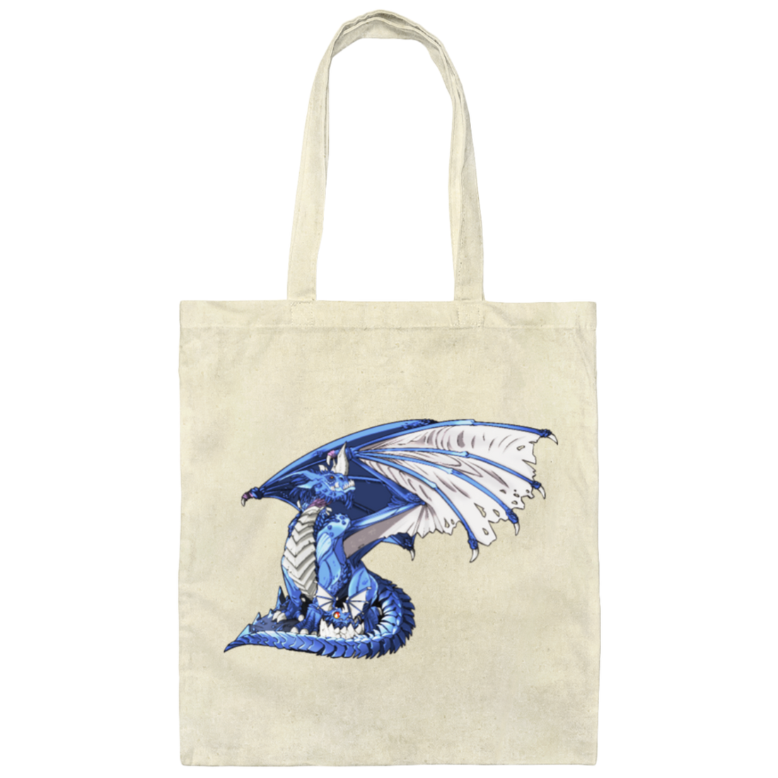 Love Dragon, Blue Dragon, Westly Dragon, Cool Dragon, Dragon Lover Canvas Tote Bag