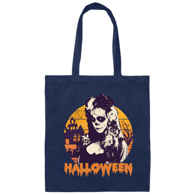 Happy Halloween, Happy Halloween Witch, Horror Gift Canvas Tote Bag