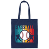 Vintage Sport Love, Baseball Retro, Love To Play Baseball, Best Baseball Ever Canvas Tote Bag