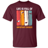 Life Is Full Of Important Choices, Retro Golf, Golfing Vintage Unisex T-Shirt