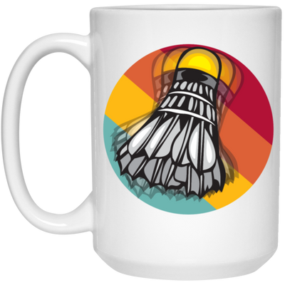 Retro Unique Badminton, Shuttlecock Perfect Gift Idea, For All Badminton Players And Lovers White Mug