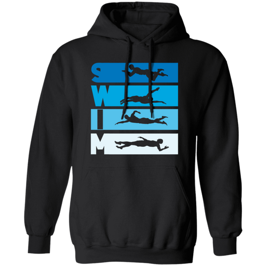 Funny Swimming Swim Team Quote Reads Swim You Will See A Coach Swim Style Pullover Hoodie