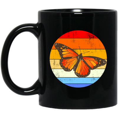 Monarch Best Gift, Biology And Conservation, Milkweed Butterfly Birthday Gift Black Mug