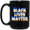 Black Lives Matter Glitch Effect, Black Lives Matter, Black History Black Mug