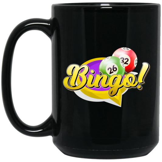 Let's Bingo, Claim The Prize, Yell For Bingo, Best Game Black Mug