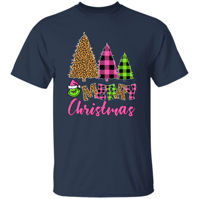 Leopard Christmas, Plaid Christmas, Trendy Grinch, Merry Christmas, Trendy Christmas Unisex T-Shirt