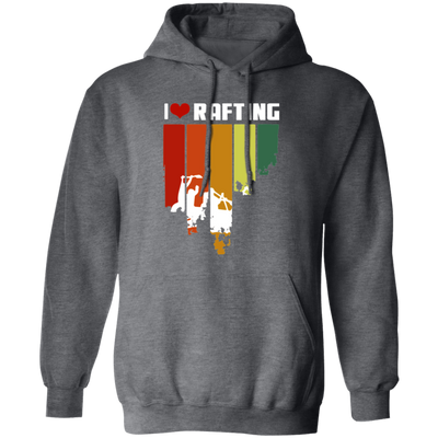 I Love Rafting Hipster Edition, Fantastic Rafting, Rafting Hipster, Best Rafting Gift Pullover Hoodie