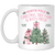 North Pole, Christmas Tree Farm Always Fresh, Merry Xmas, Warm Wishes White Mug