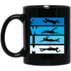 Funny Swimming Swim Team Quote Reads Swim You Will See A Coach Swim Style Black Mug