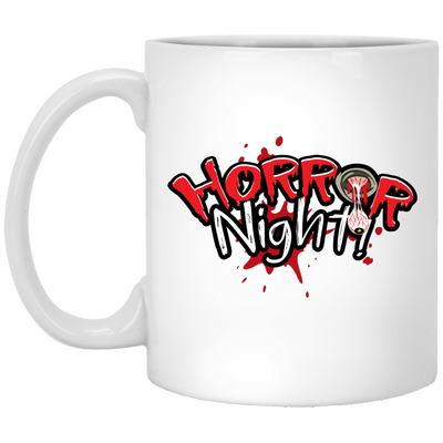 Horror Night, Horror Party, Horror Halloween White Mug