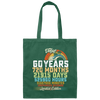 Birthday Gift, 60 Years Birthday Gift, 720 Months Love Gift, Vintage 60th Gift Canvas Tote Bag