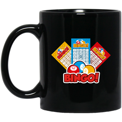 My Lucky Ticket, Lucky Prize, Holler For Bingo, Love Bingo Black Mug