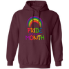 LGBT Gift, Pride Month, Love Is Love, LGBT Rainbow Pullover Hoodie