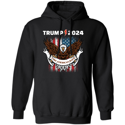 Trump 2024, Take American Back, Pro Trump, Trump Fan Pullover Hoodie