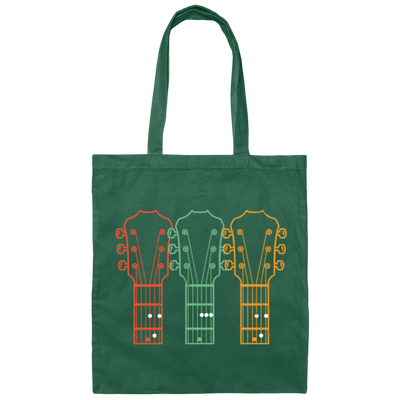 Retro Guitar Dad, Dad Guitar Chords Canvas Tote Bag