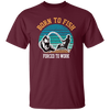 Born To Fish Forced To Work, Retro Fishing, Fishing Man Unisex T-Shirt