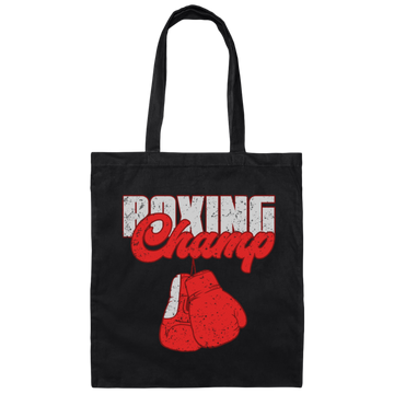 Boxing Lover, Boxing Champ, Boxer Fighter, Red Boxing Canvas Tote Bag