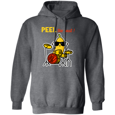 Love Cute Banana, Peel The Beat Cute Banana Drummer Pullover Hoodie