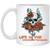 Skull With Roses, Life Is The Whisper Of The Death White Mug