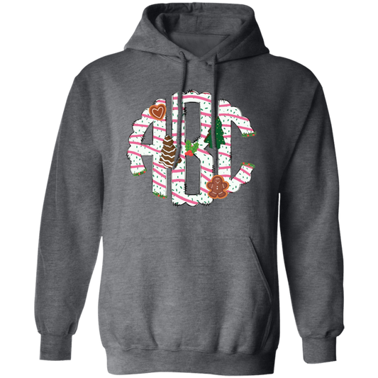 ABC Gingerbread, Alphabet Gingerbread, Xmas Tree Gingerbread, Merry Christmas, Trendy Christmas Pullover Hoodie