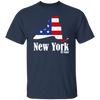 New York Lover, American Flag, 4th Of July, Patriotic Gift, Love New York Unisex T-Shirt