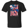 Dabbing Uncle, 4th Of July Gift, Great July 4th, American Flag, US Dabbing Unisex T-Shirt