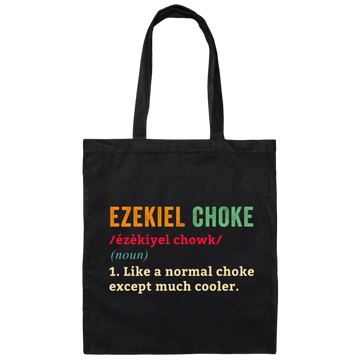 Funny Jiu Jitsu, Ezekiel Choke, Retro Jiujitsu Canvas Tote Bag