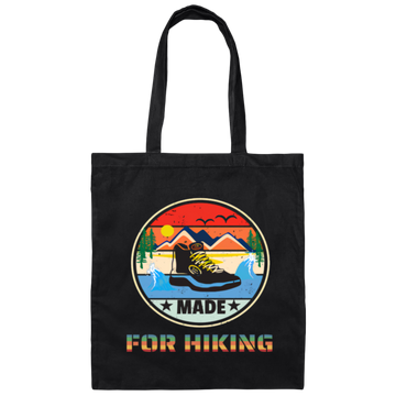 Its Hiking, Time Made For Hiking, Gift For Hiking Lover Vintage Style Canvas Tote Bag