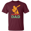Baseball Dad, Gift For Dad, Vintage Baseball Dad, American Football Unisex T-Shirt